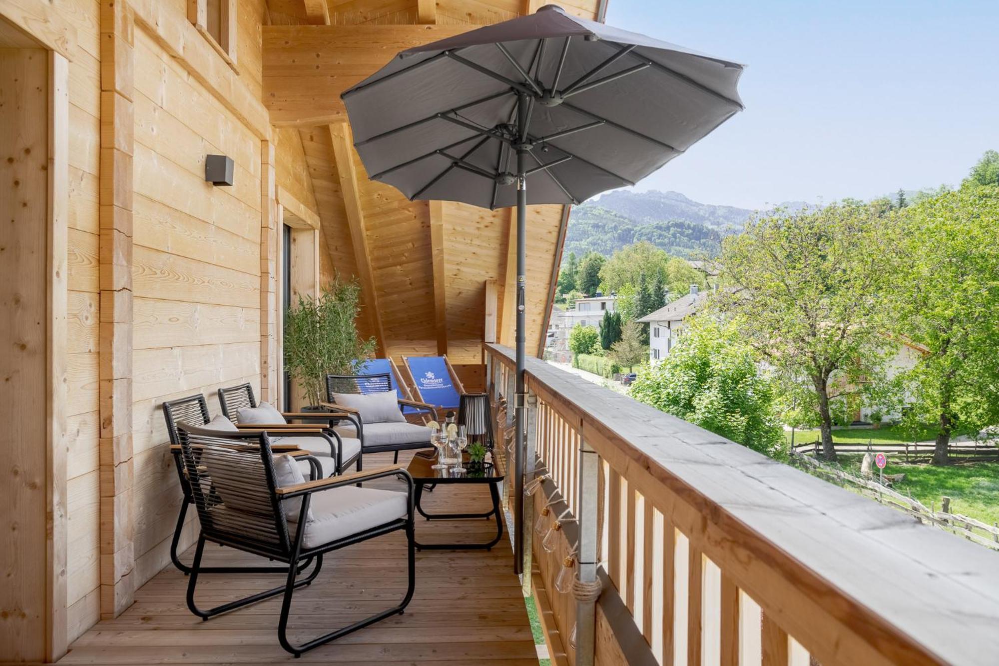 Fenjoy: Ferienapartment Mit Bergblick / Balkon / Bbq Бернау-ам-Кимзее Экстерьер фото